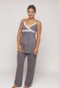 MamaMoosh Radiance Camisole Pyjamas in Dove Grey (Maternity / Breastfeeding)