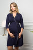 Mirage maternity nursing dressing gown robe navy