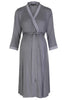 Mirage maternity nursing dressing gown robe grey