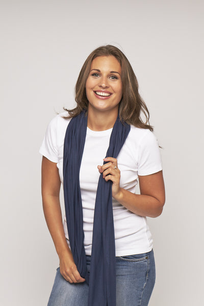 Milkscarf by MamaMoosh in Navy
