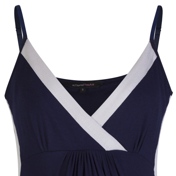 Vogue Nightdress - Navy/Soft Grey