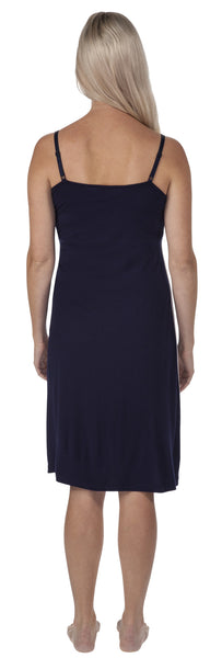 Vogue Nightdress - Navy/Soft Grey