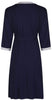 Vogue Dressing Gown - Navy/Soft Grey