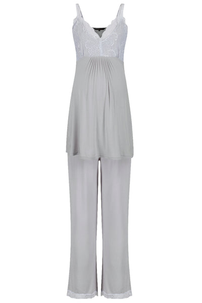 Allure Camisole Pyjamas - Light Grey