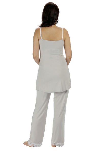 Allure Camisole Pyjamas - Light Grey