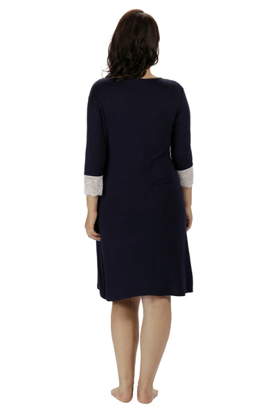 Allure Maternity Nightshirt - Navy