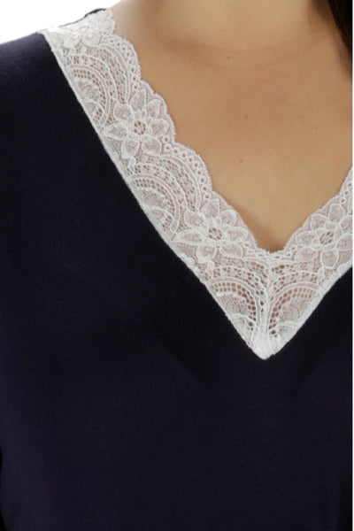 Allure Maternity Nightshirt - Navy