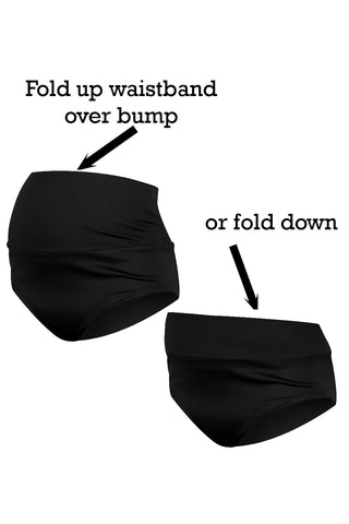 Bali Maternity Tankini Swimwear bottoms fold up or fold down