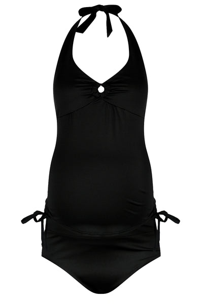 Bali Maternity & Breastfeeding Tankini MamaMoosh Swimwear Black