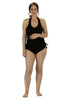 Bali Maternity & Breastfeeding Tankini MamaMoosh Swimwear Black