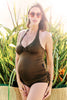 Bali Maternity & Breastfeeding Tankini MamaMoosh Swimwear Olive Khaki