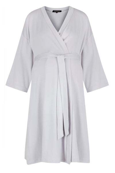 Bliss Dressing Gown - Light Grey