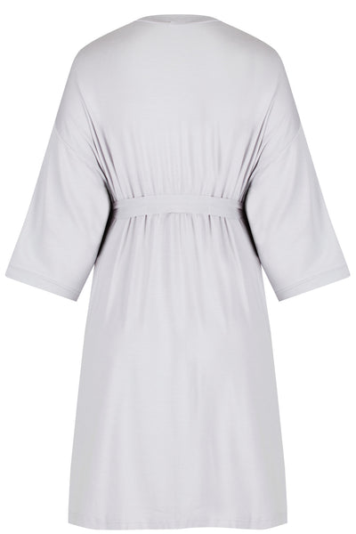 Bliss Dressing Gown - Light Grey