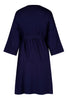 Bliss Dressing Gown - Navy Blue