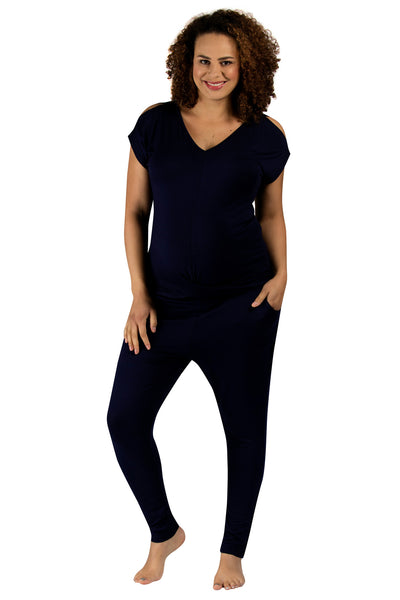 Bliss Lounge Pyjamas - Navy Blue