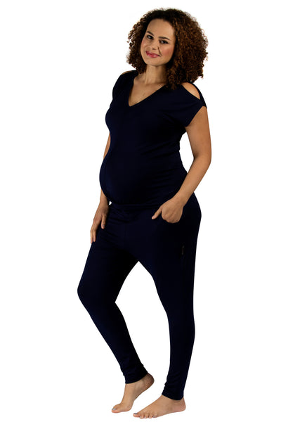 Bliss Lounge Pyjamas - Navy Blue