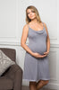 Mirage Maternity nursing breastfeeding nightdress grey