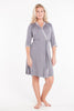MamaMoosh Mirage Maternity Nursing Dressing Gown Grey