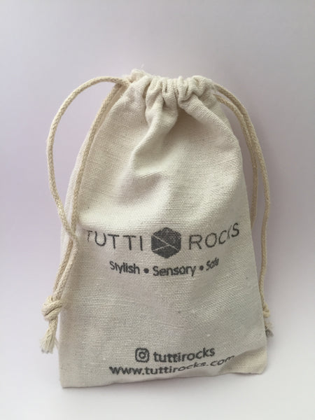 Tutti Rocks Teething Necklace - Cleo Marble and Navy