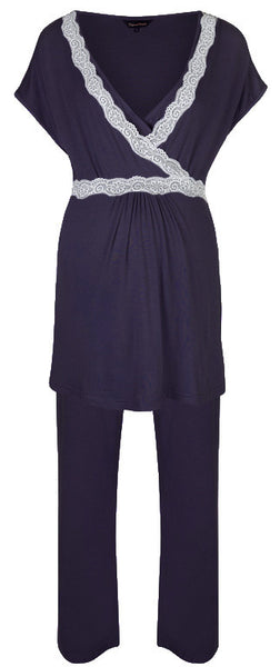 Radiance Short Sleeve Top - Navy