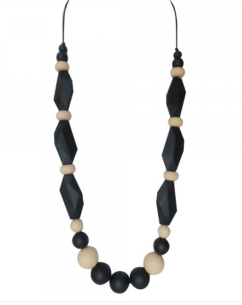 Tutti Rocks Teething Necklace - Tamara Black