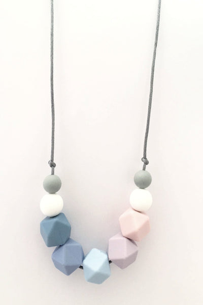 Tutti Rocks Teething Necklace - Talia Pastel