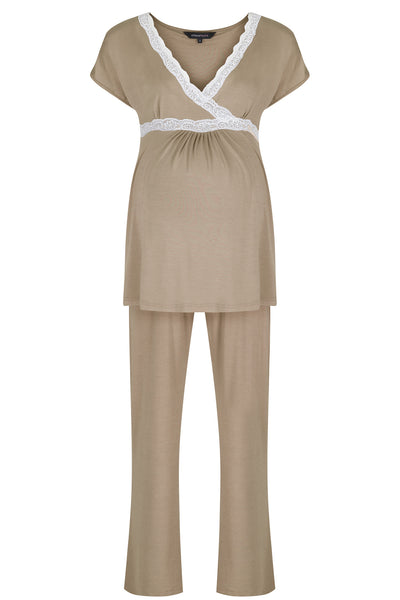 Radiance Short Sleeve Pyjamas - Mink