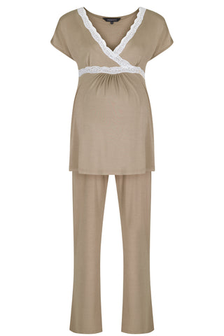 Radiance Short Sleeve Pyjamas - Mink