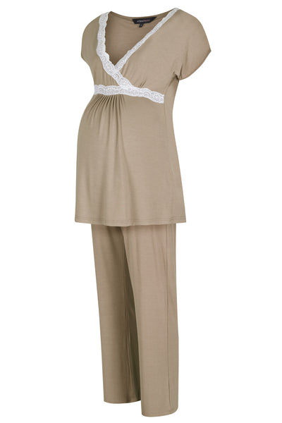 Radiance Short Sleeve Pyjamas - Mink