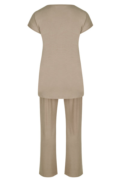 Radiance Short Sleeve Pyjamas - Mink