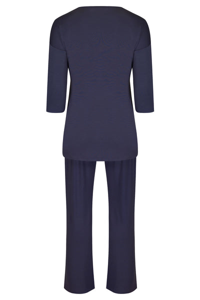 Radiance 3/4 Sleeve Pyjamas - Navy