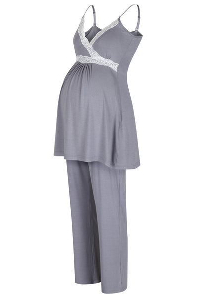 Radiance Camisole Pyjamas - Dove Grey